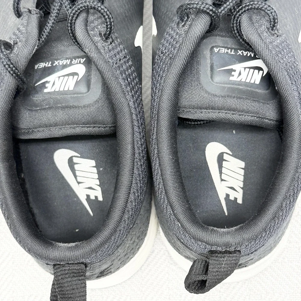 Nike Air Max Thea Shoes Womens Size 7.5‎ Black Mesh Running Cushioned Sneakers